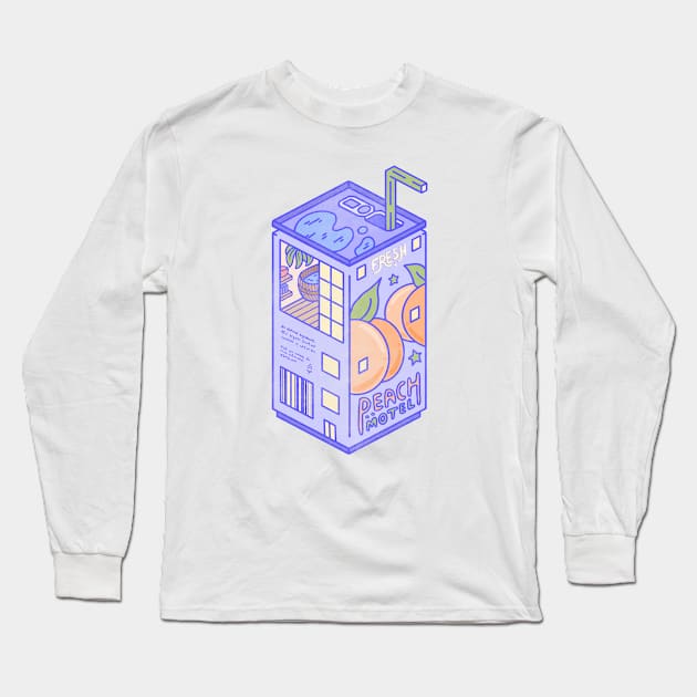 Peach Motel Long Sleeve T-Shirt by LauraOConnor